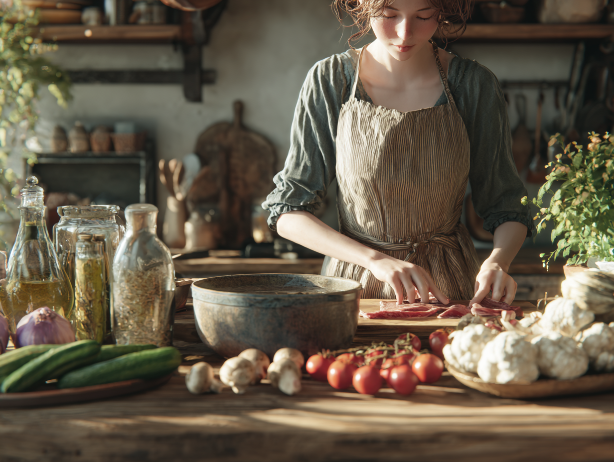 Приготування здорової їжі на кухні