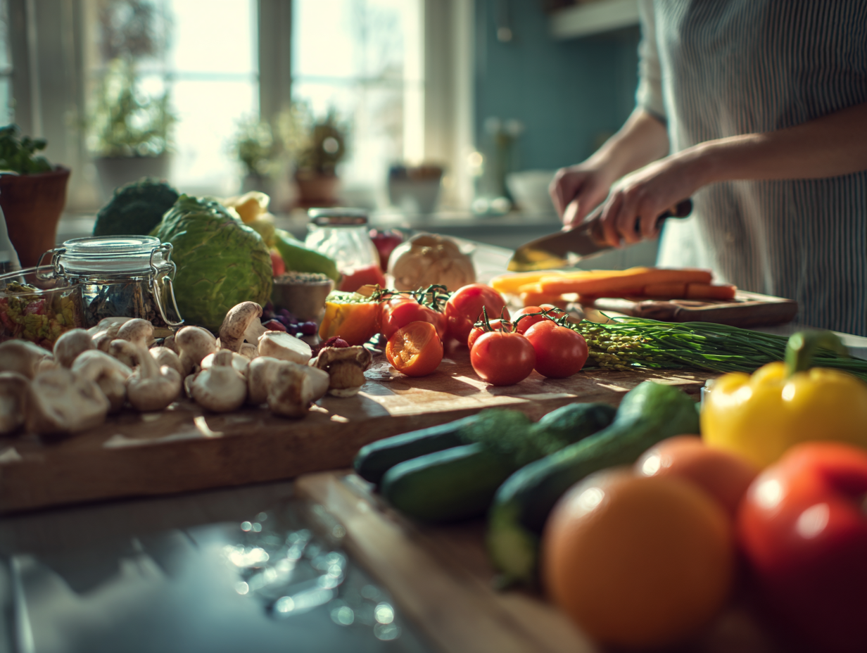 Різноманітні страви збалансованого меню